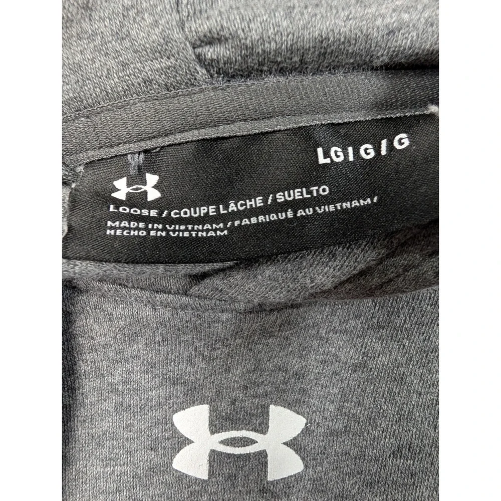Under Armour Mens Gray CLS Complete Logistic Services Hoodie Large
